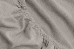 Linen-Cotton Fitted Sheet - Cal King - Dove Grey / Cal King